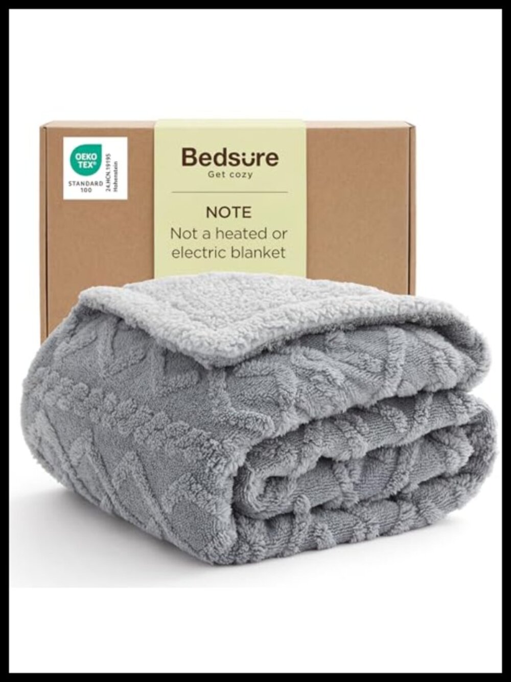 Sherpa Fleece Throw Blanket Cable Jacquard Tufted Reversible Cozy Warm